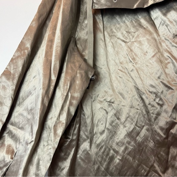 Chico’s Metallic Gold Lightweight Button Front Jacket Boxy Sleeves 3 (XL) - Picture 6 of 9